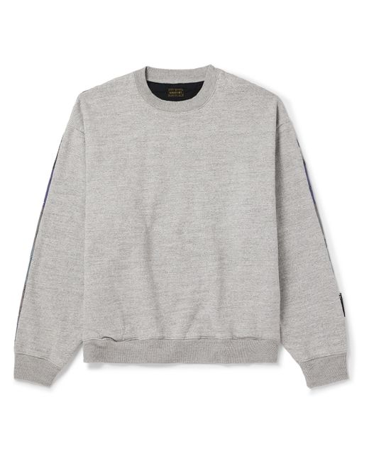Kapital Patchwork Cotton-Jersey and Cotton Linen-Blend Sweatshirt