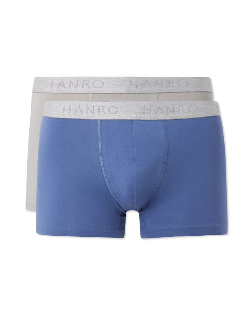 Hanro Essentials Two-Pack Stretch-Cotton Boxer Briefs
