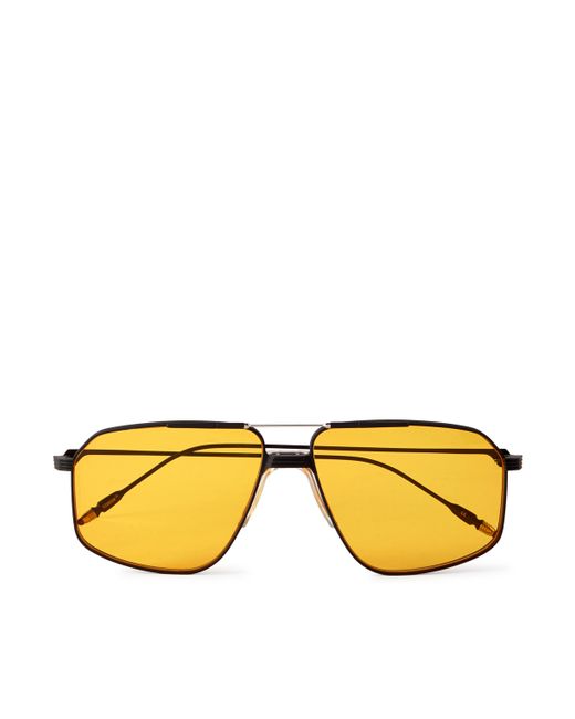 Jacques Marie Mage Jagger Aviator-Style Titanium Sunglasses