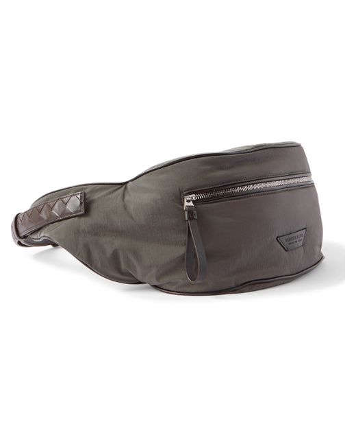 Bottega Veneta Leather-Trimmed Shell Belt Bag