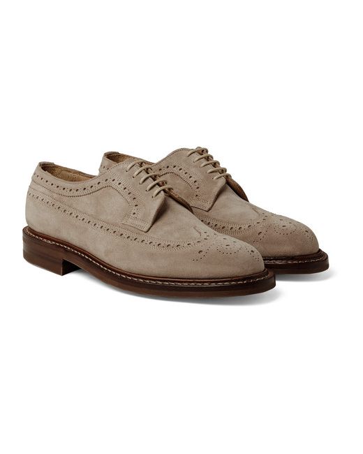 Cheaney Woodchurch Suede Longwing Brogues