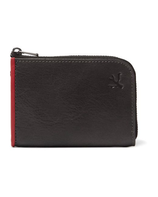 Isaia Leather Zip-Around Wallet