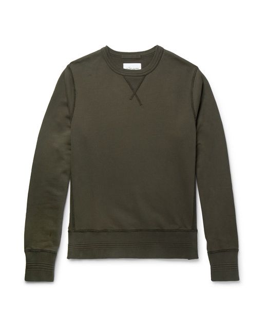 Albam Garment-Dyed Loopback Cotton-Jersey Sweatshirt