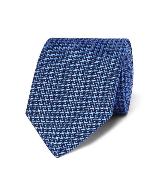 Turnbull & Asser 8cm Silk-Jacquard Tie