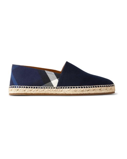 Burberry Checked Canvas Espadrilles