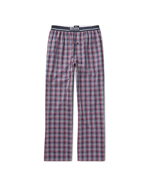 Hugo Boss Checked Cotton-Poplin Pyjama Trousers