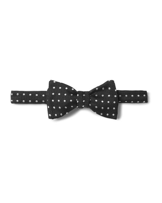 Favourbrook Polka-Dot Silk-Jacquard Bow Tie