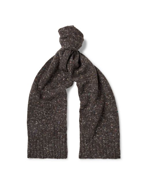 Anderson & Sheppard Donegal Virgin Wool and Cashmere-Blend Scarf