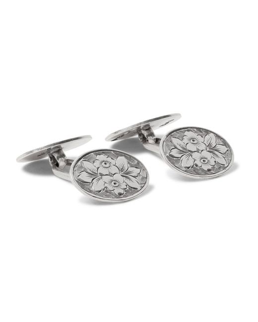Foundwell John Reading Sons Engraved Sterling Cufflinks