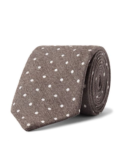Richard James 7.5cm Polka-Dot Wool and Silk-Blend Tie