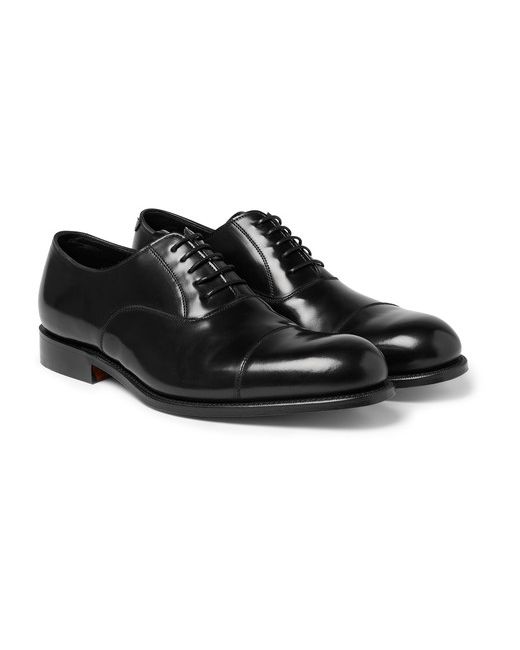 Grenson Gresham Polished-leather Oxford Shoes