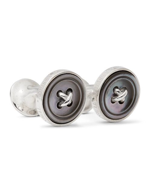 Turnbull & Asser Sterling Mother-of-pearl Cufflinks