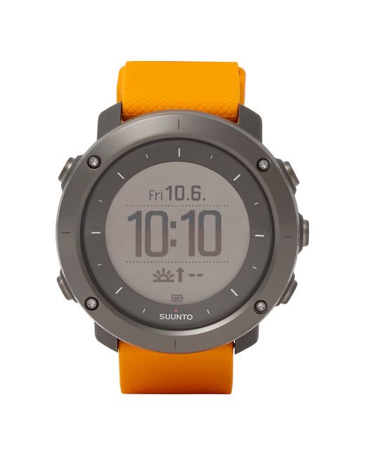 Suunto Traverse Amber Stainless Steel and Silicone GPS Watch