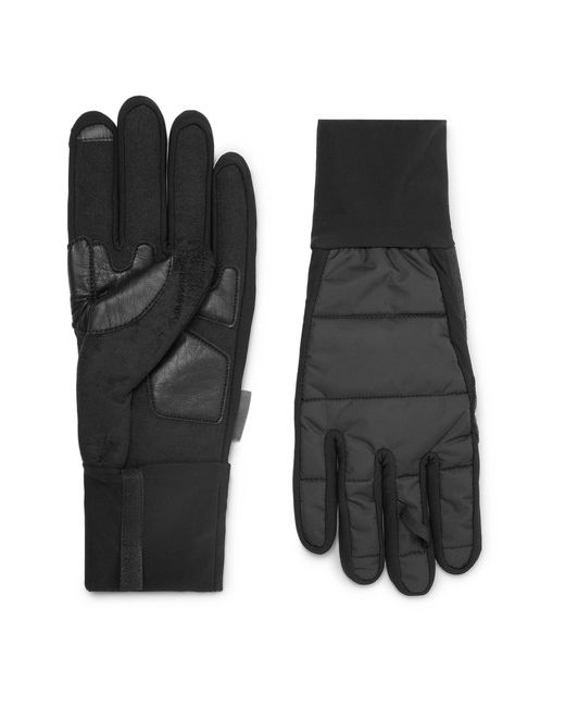 Café Du Cycliste Quilted Shell-Panelled Stretch-Jersey Gloves