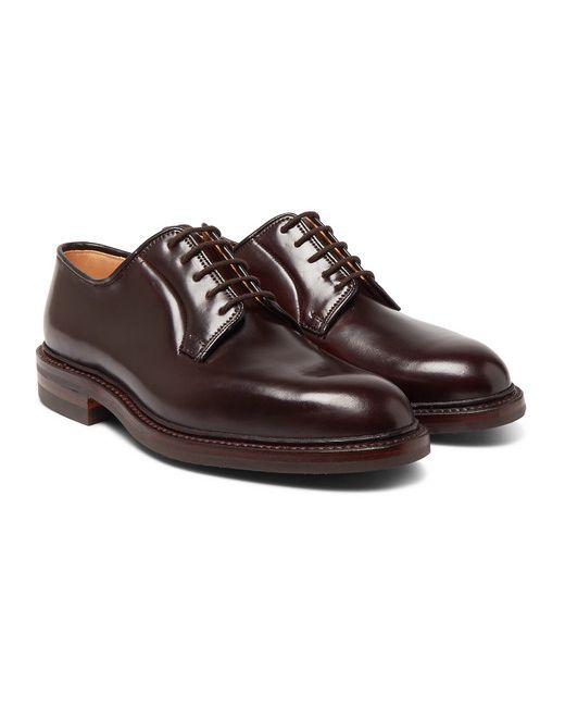 George Cleverley Archie Cordovan Leather Derby Shoes
