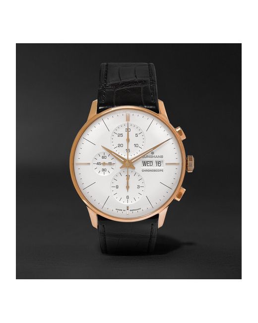 Junghans Meister Chronoscope 40mm Tone and Alligator Watch