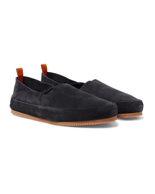 Mulo Suede Collapsible-Heel Loafers