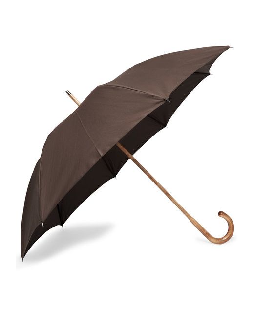 Anderson & Sheppard Cotton-Twill Maple Wood-Handle Umbrella