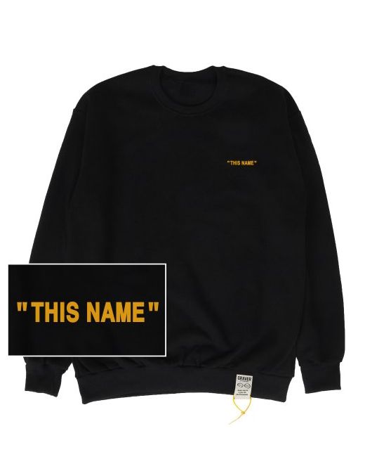 graver Basic Line This Name Oversized Sweatshirt