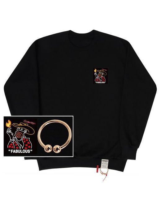 graver Fireman Gold Ring Sweatshirtblack