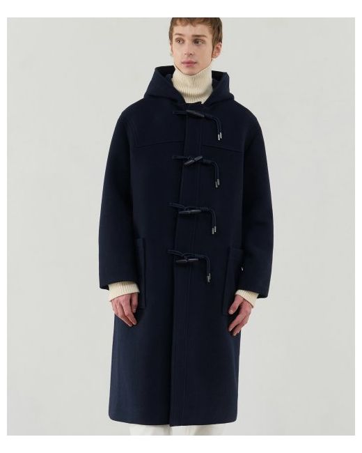 drawfit Saint overfit premium wool duffel coat NAVY