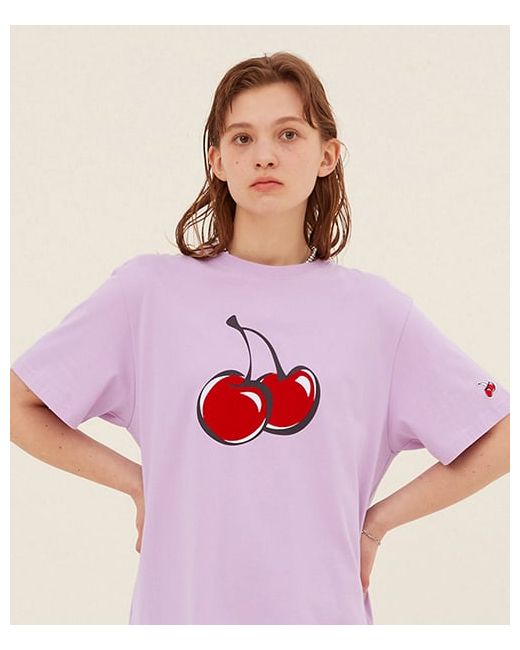 kirsh Big Cherry T-shirt Violet W