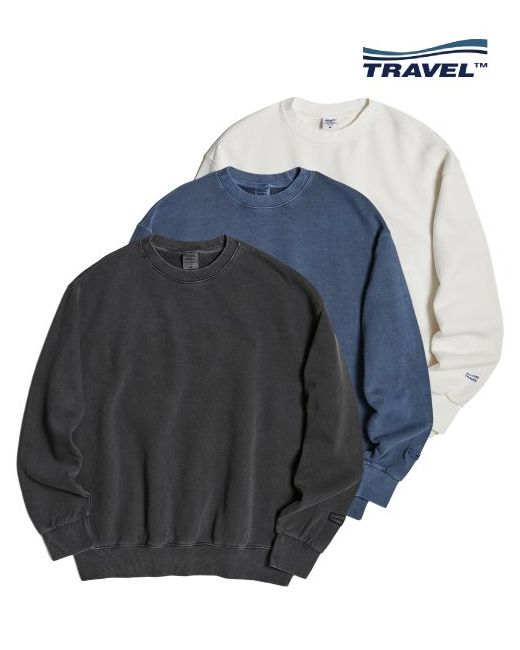travel 3-Pack Basic Traveler Pigment Sweatshirt