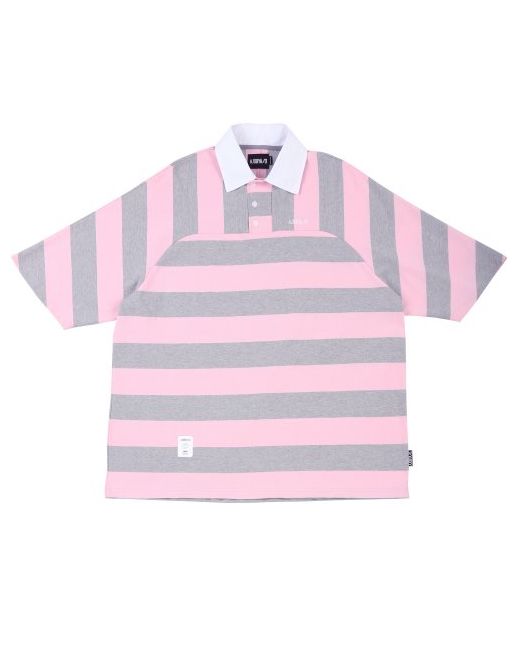 ajobyajooriginallabel Stripe Oversized Polo Shirt