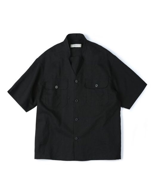 shirter Transform Military Band Collar Shirt