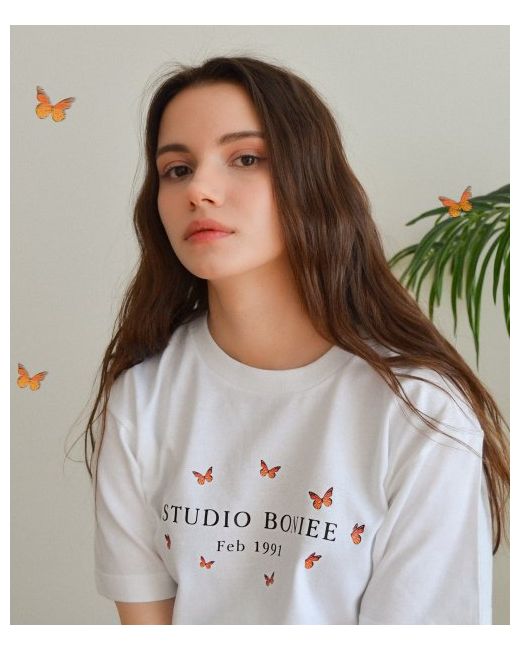 boniee Retro Butterfly Graphic T-Shirt