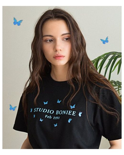boniee Retro Butterfly Graphic T-Shirt