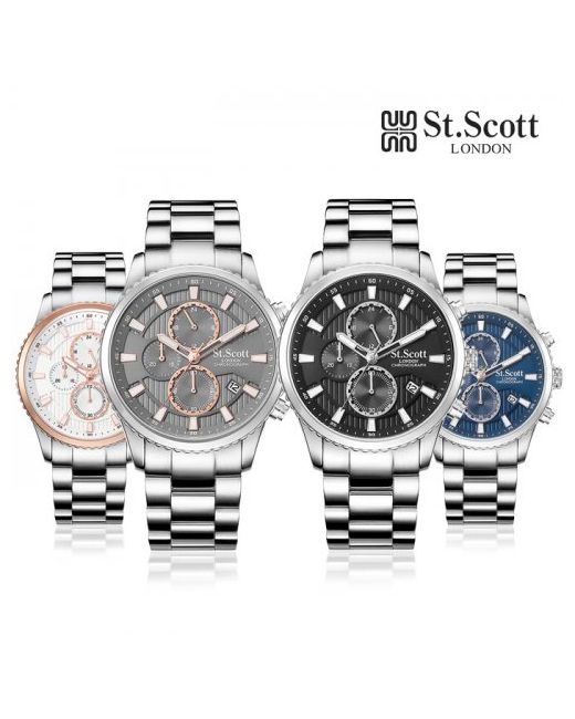 stscott ST3053M chronograph metal watch 4 types