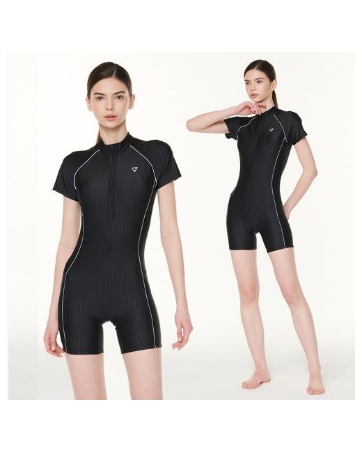 zetes Aqua Zip-up Short Sleeve 3-quarter Indoor Swimsuit L4A931