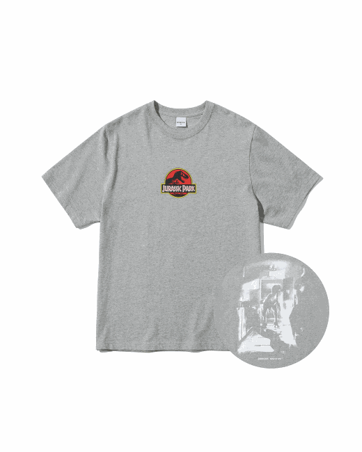 5252byoioi Jurassic Original T-Shirts Grey