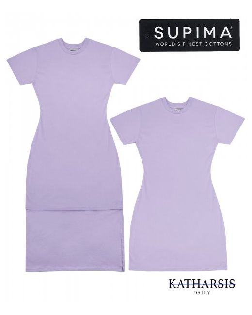 katharsis Supima Cotton Two-Way One-Piece LavenderS M
