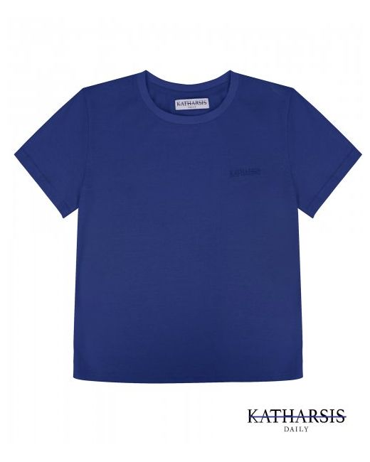 katharsis Basic short sleeve t-shirt cobalt FREE