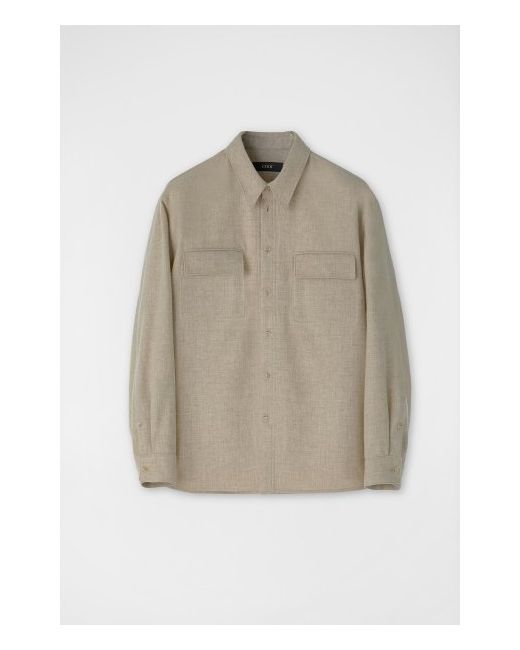 coor Flannel Outer Shirt Oatmeal