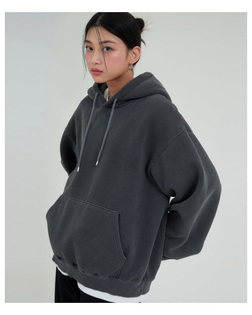 acover Pigment Overfit Hoodie Charcoal