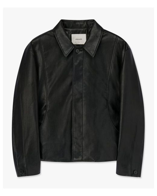 lemard Vegan Leather Cut Jacket