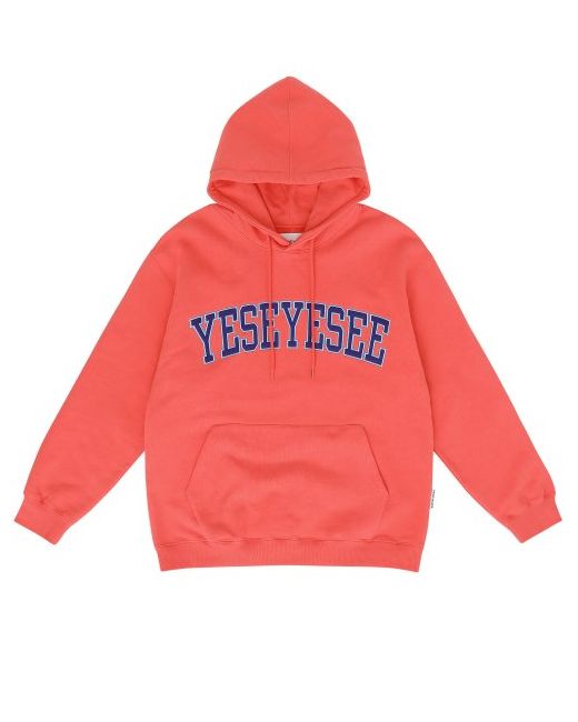 yeseyesee Arch Logo Hoodie Coral
