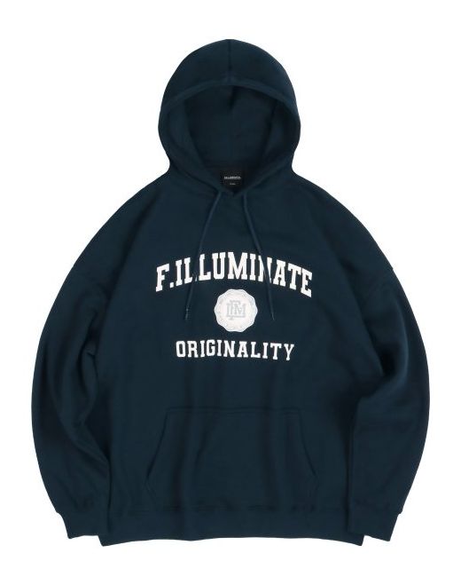 filluminate Oversized Benefit Logo Hoodie-Navy