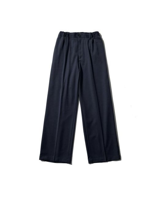 ballute Ripley Wool Blended Wide Pants Dark Navy