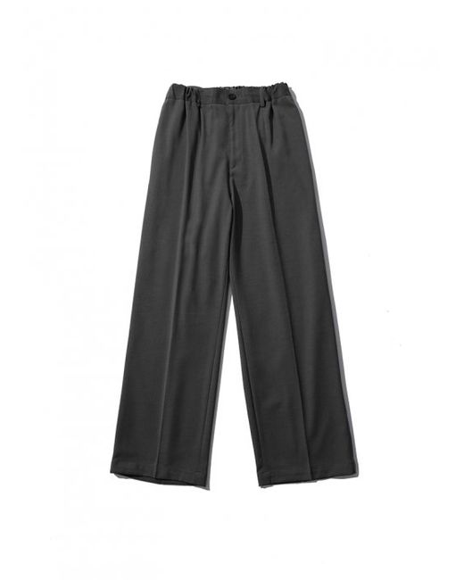 ballute Ripley Wool Blended Wide Pants Charcoal