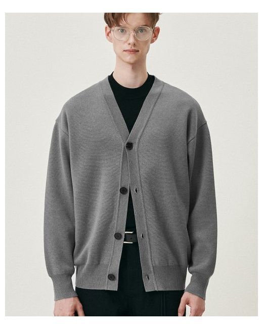 doffjason Suede Patched Knit Cardigan
