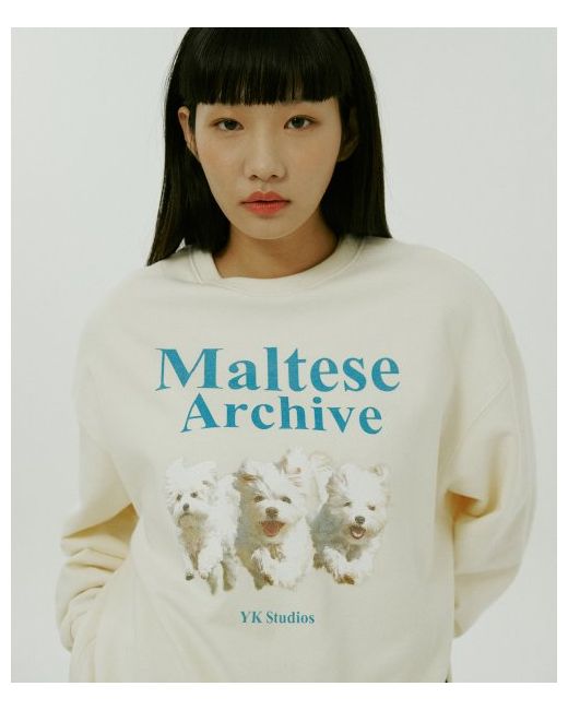 waikei Maltese Archive Sweatshirt Ivory
