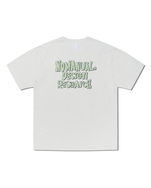 nomanual Doodle Logo T-Shirt Cream