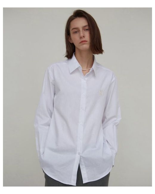 nicknicole Modern Collar Shirtwhite