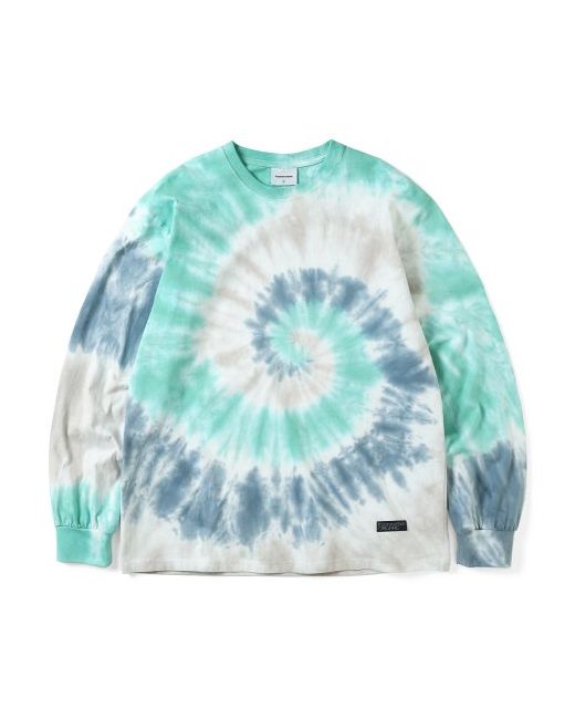 thisisneverthat SS22 Tie Dye L/S Tee Teal/Ivory/Navy