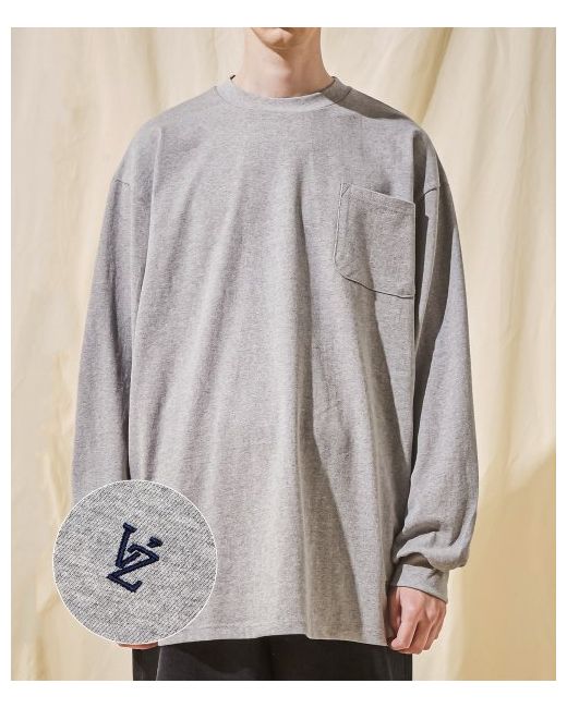 varzar VZ Logo Big Overfit Pocket Long Sleeve T-Shirt