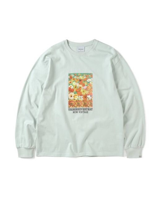 thisisneverthat Flower Collage L/S Tee Pale Mint